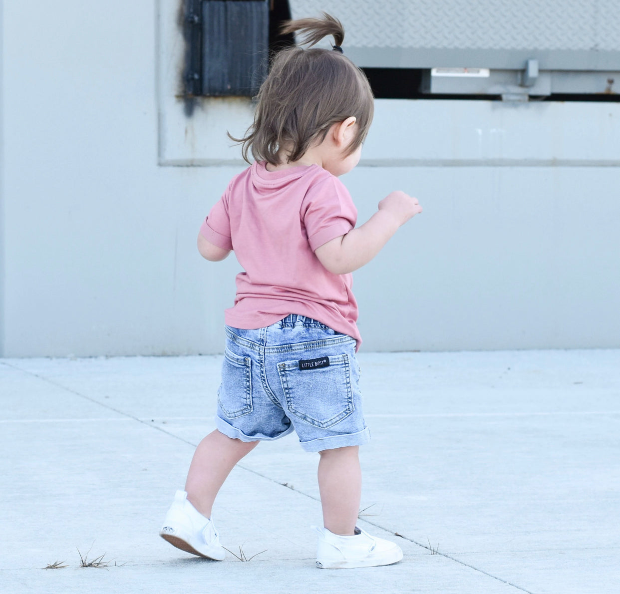 Distressed Denim Shorts