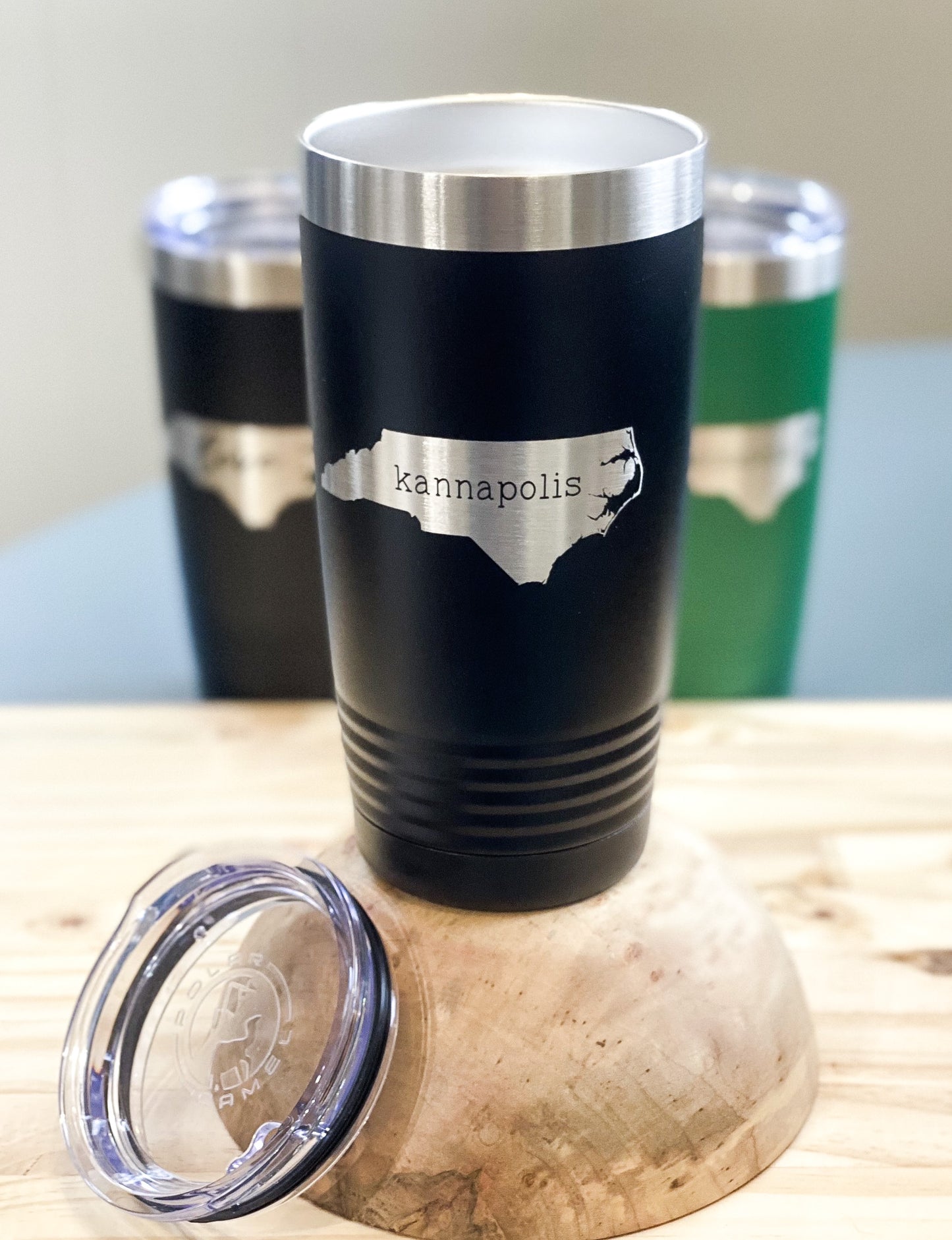 Metal Tumbler Green - NC Kannapolis