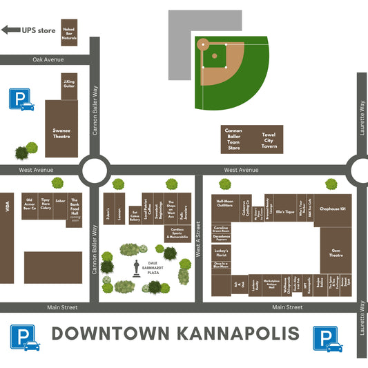 Map of Downtown Kannapolis