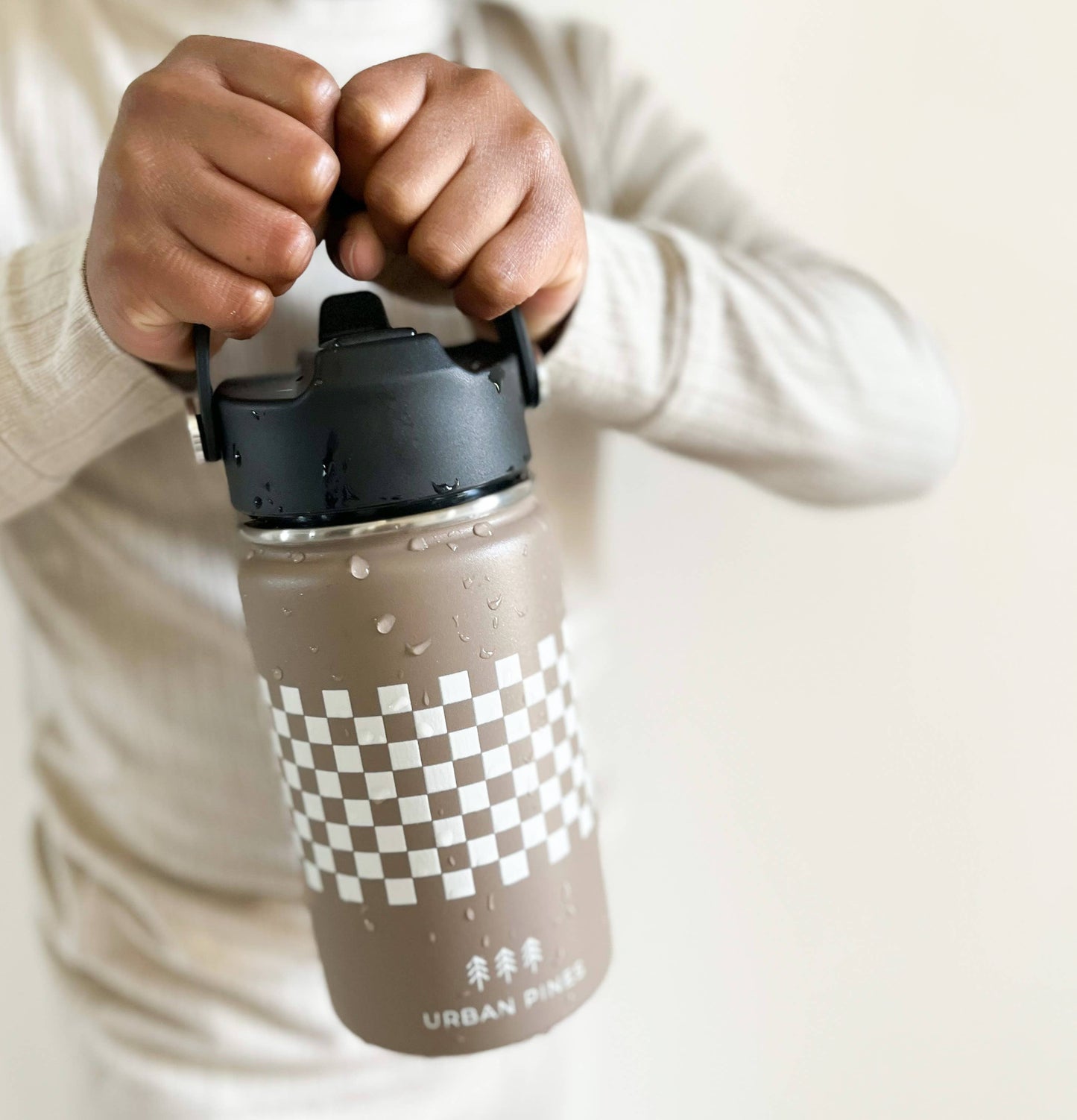 Insulated Cup - Checkered Oat