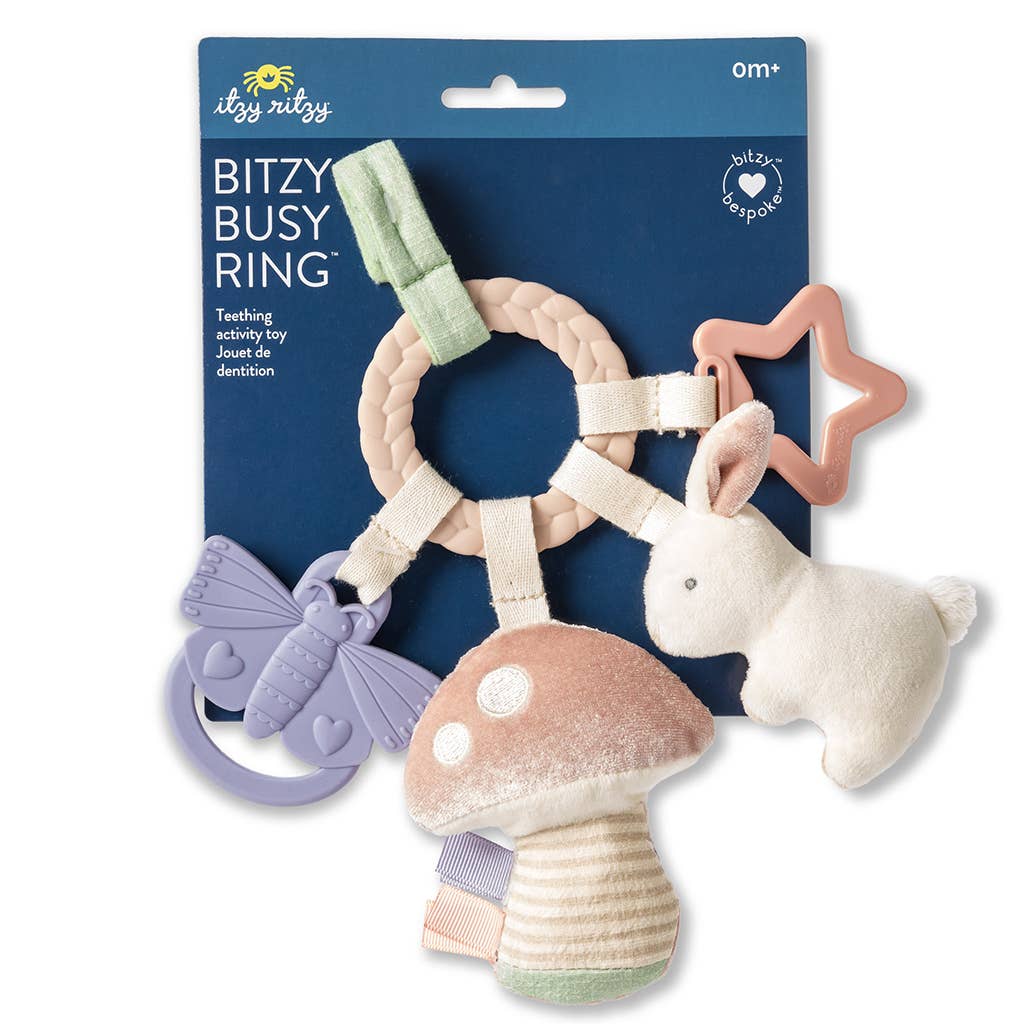 Bitzy Busy Ring Teething Activity Toy - Farm