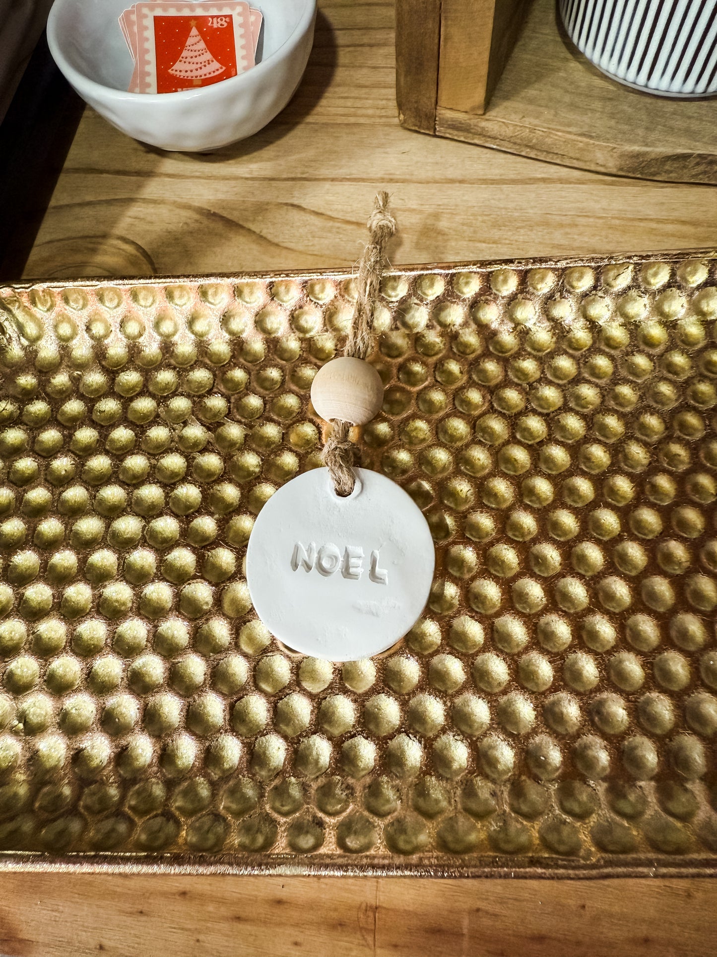 Clay Ornament - Noel