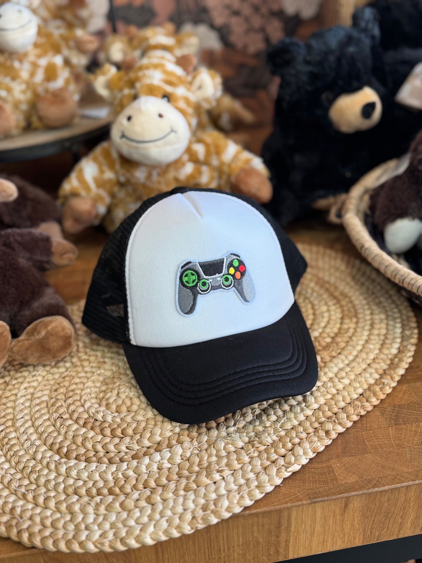 Video Game Controller Hat - Black (youth)