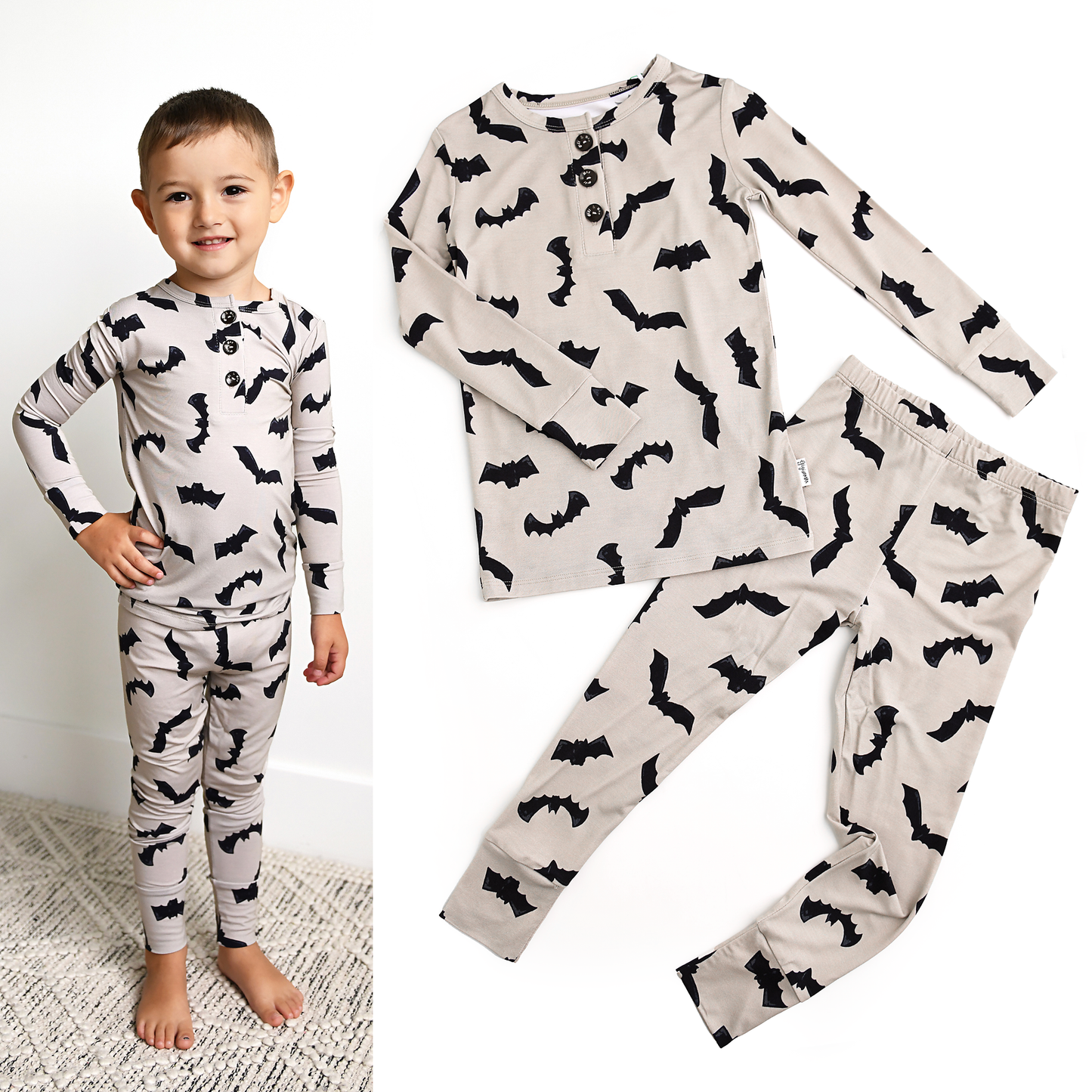 Bamboo Two Piece - Vlad Gray Bats