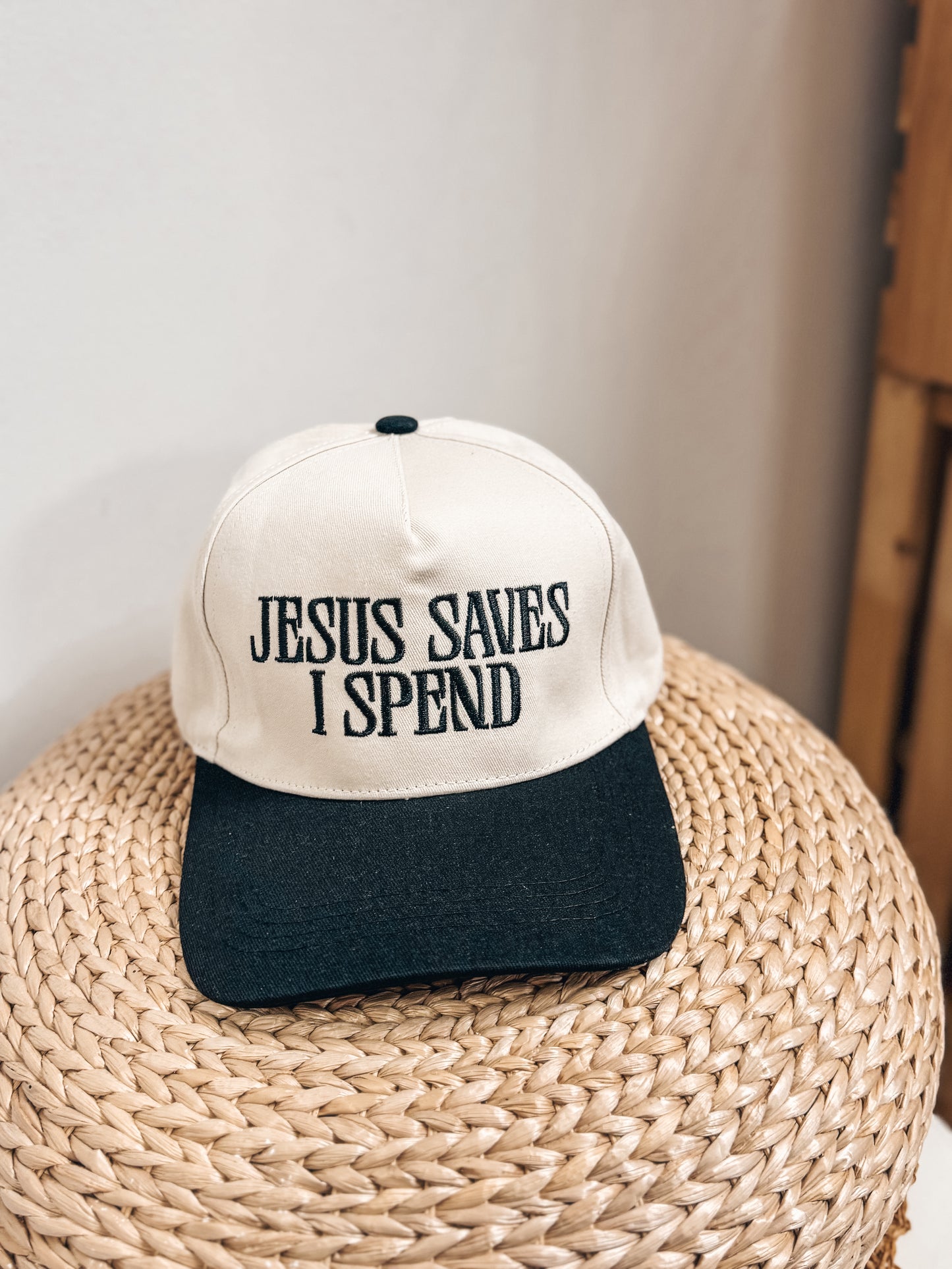 Hat - Jesus Saves, I Spend