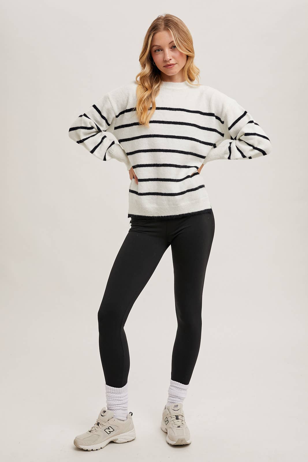 Crazy stripe sweater leggings hotsell