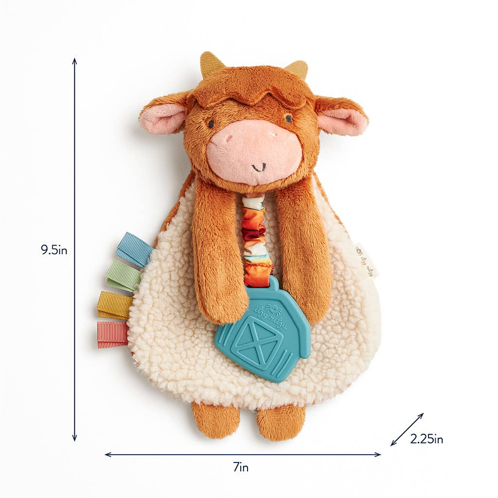 Itzy Friends Lovey Plush - Highland Cow