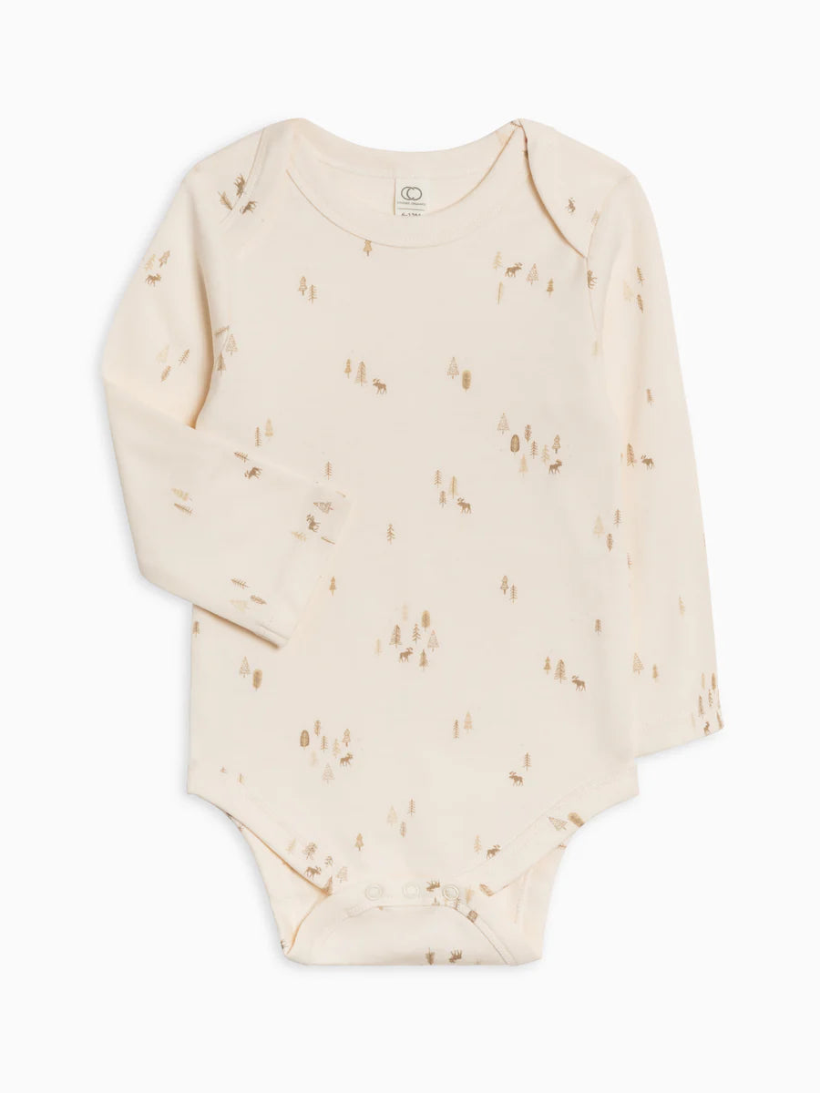 Organic River Onesie - Backwoods / Taupe