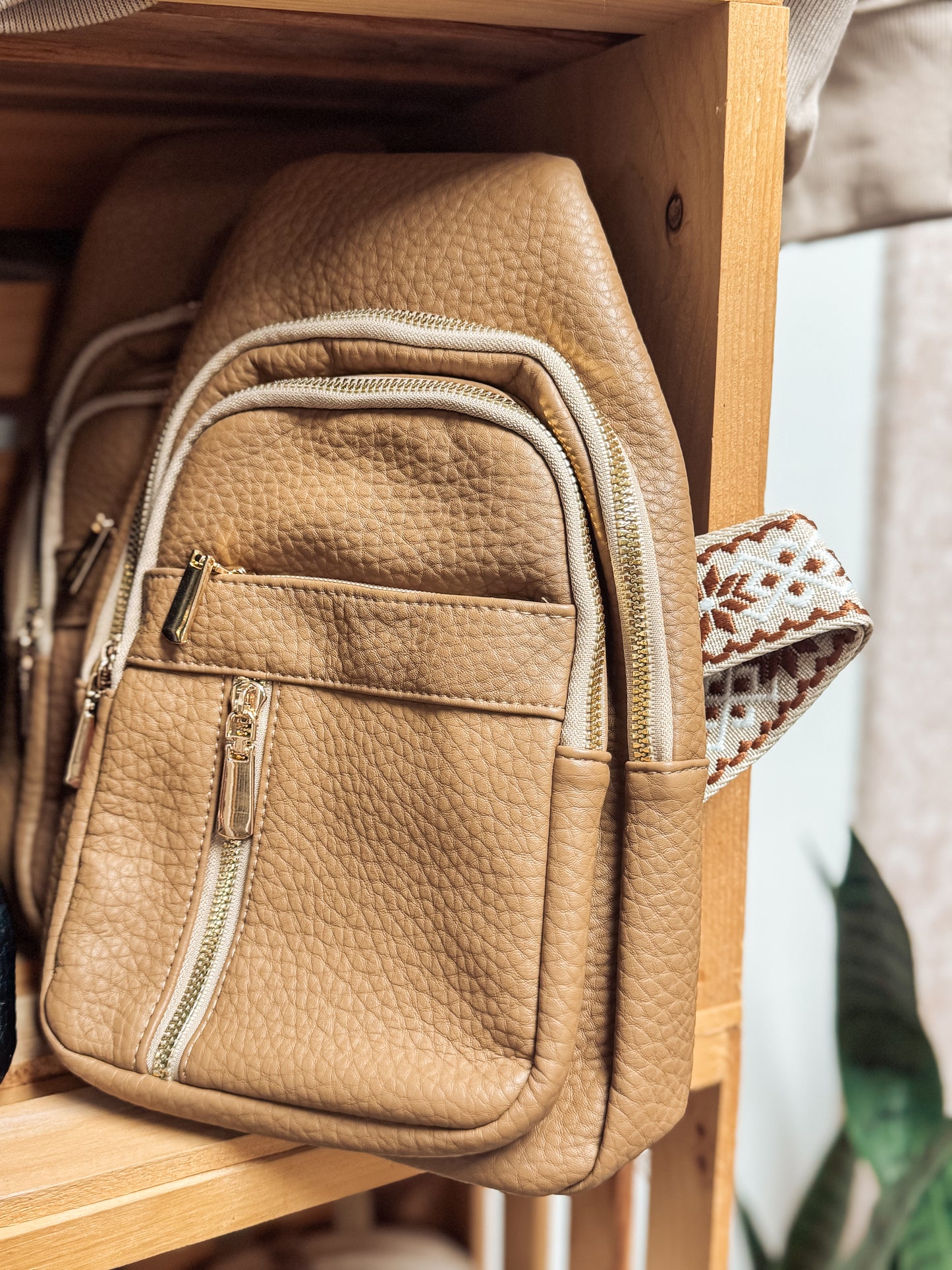 Sling Crossbody Bag - Camel