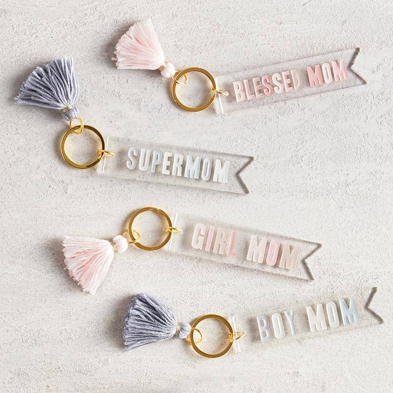 Acrylic Key Tag - Supermom