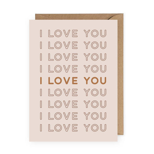 Greeting Card - I love you