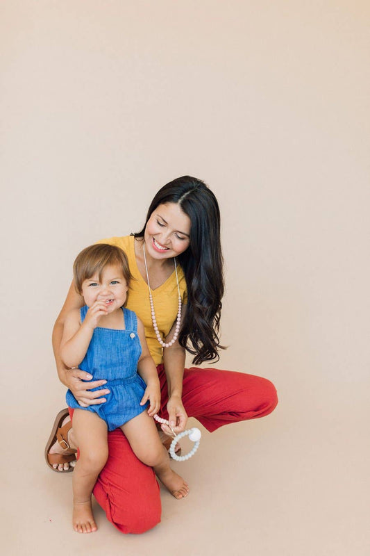 Teething Necklace - The Ariana - Blush