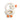 a white toy with orange and white balls in it