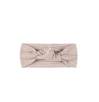 Knotted Headband - Mauve Stripe