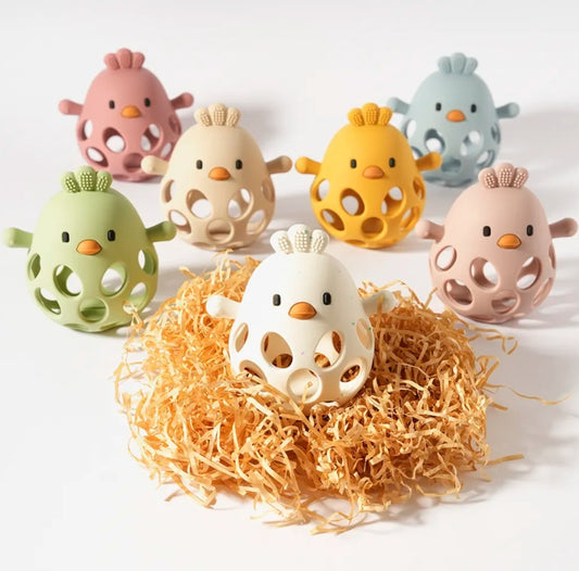 Chicken Silicone Toy {various colors}
