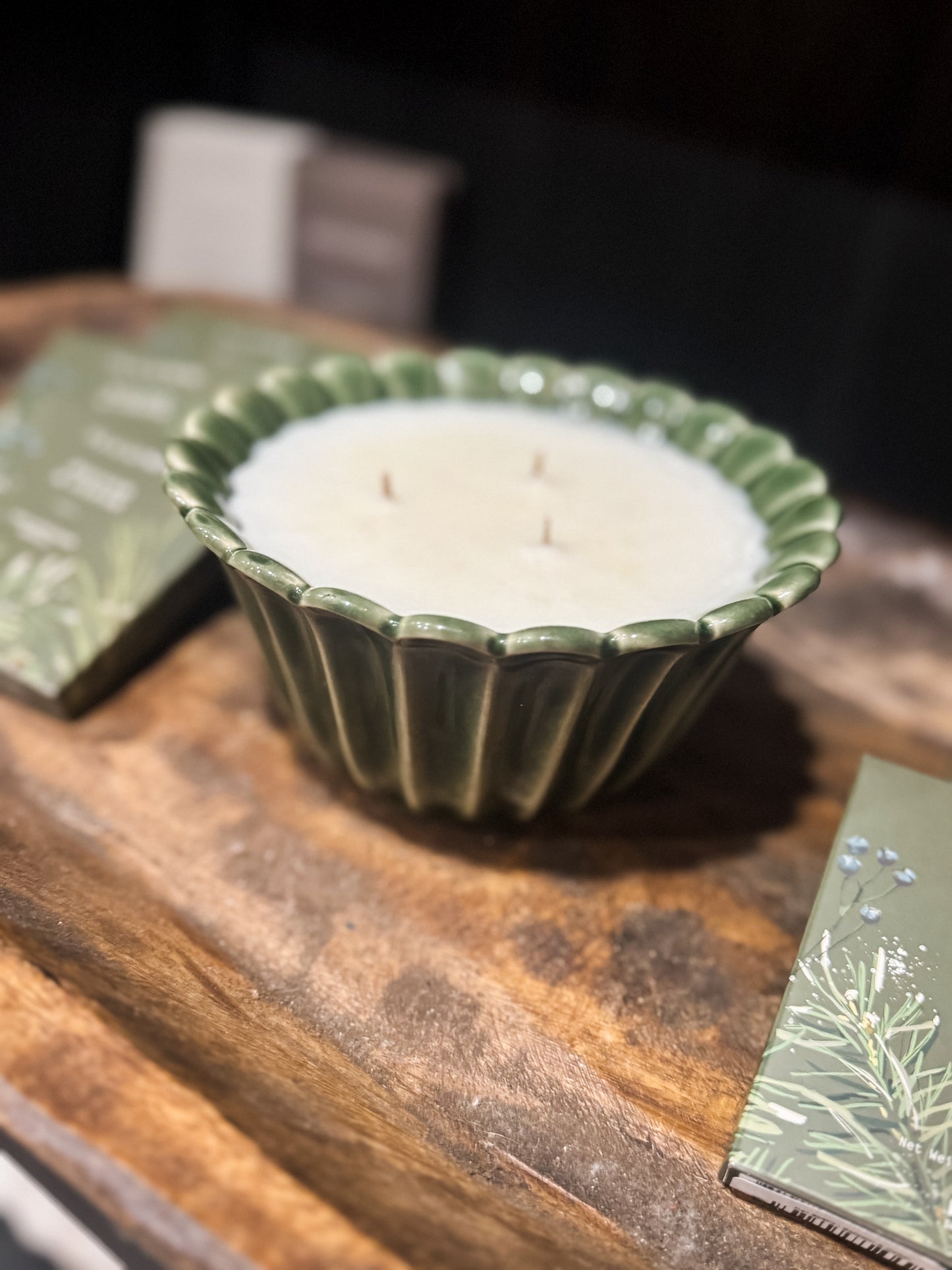 Christmas Mix Green Candle
