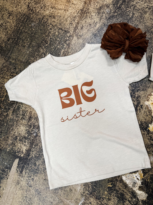 Big Sister Tee - Heather Dust