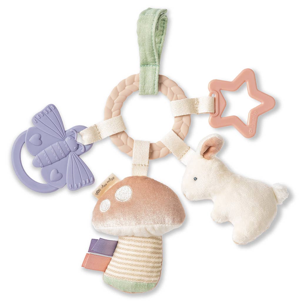 Bitzy Busy Ring Teething Activity Toy - Farm