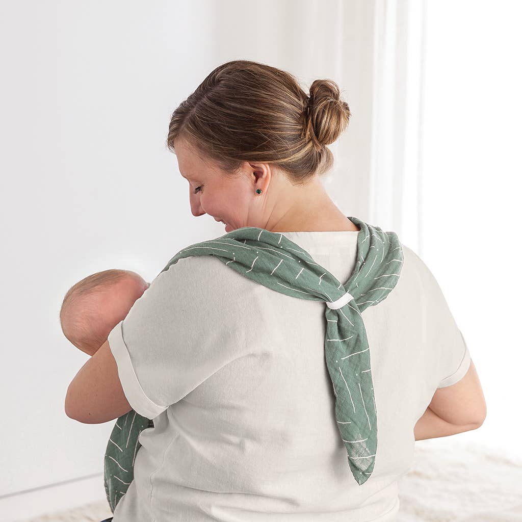 Itzy Ritzy Breastfeeding Boss - Sage Mudcloth