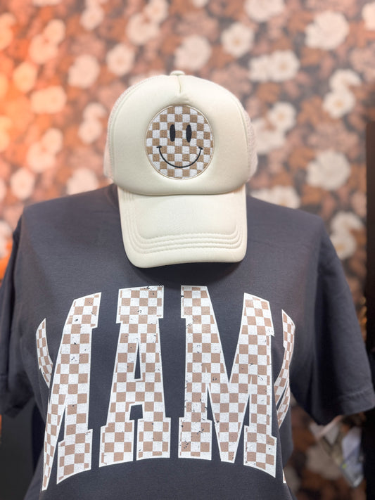 Trucker Hat - Checkered Smile