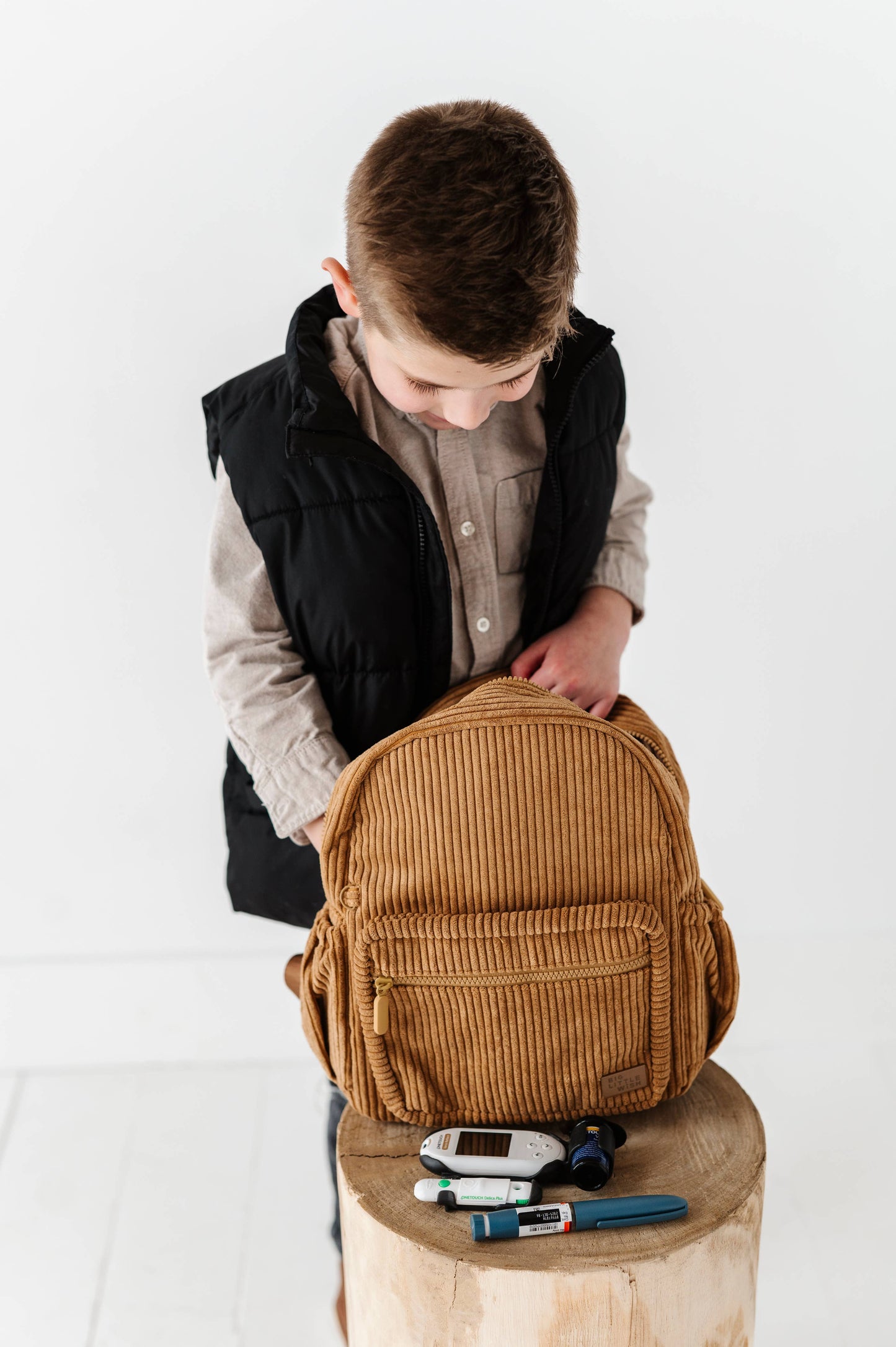 The Play Date Mini Backpack - Camel