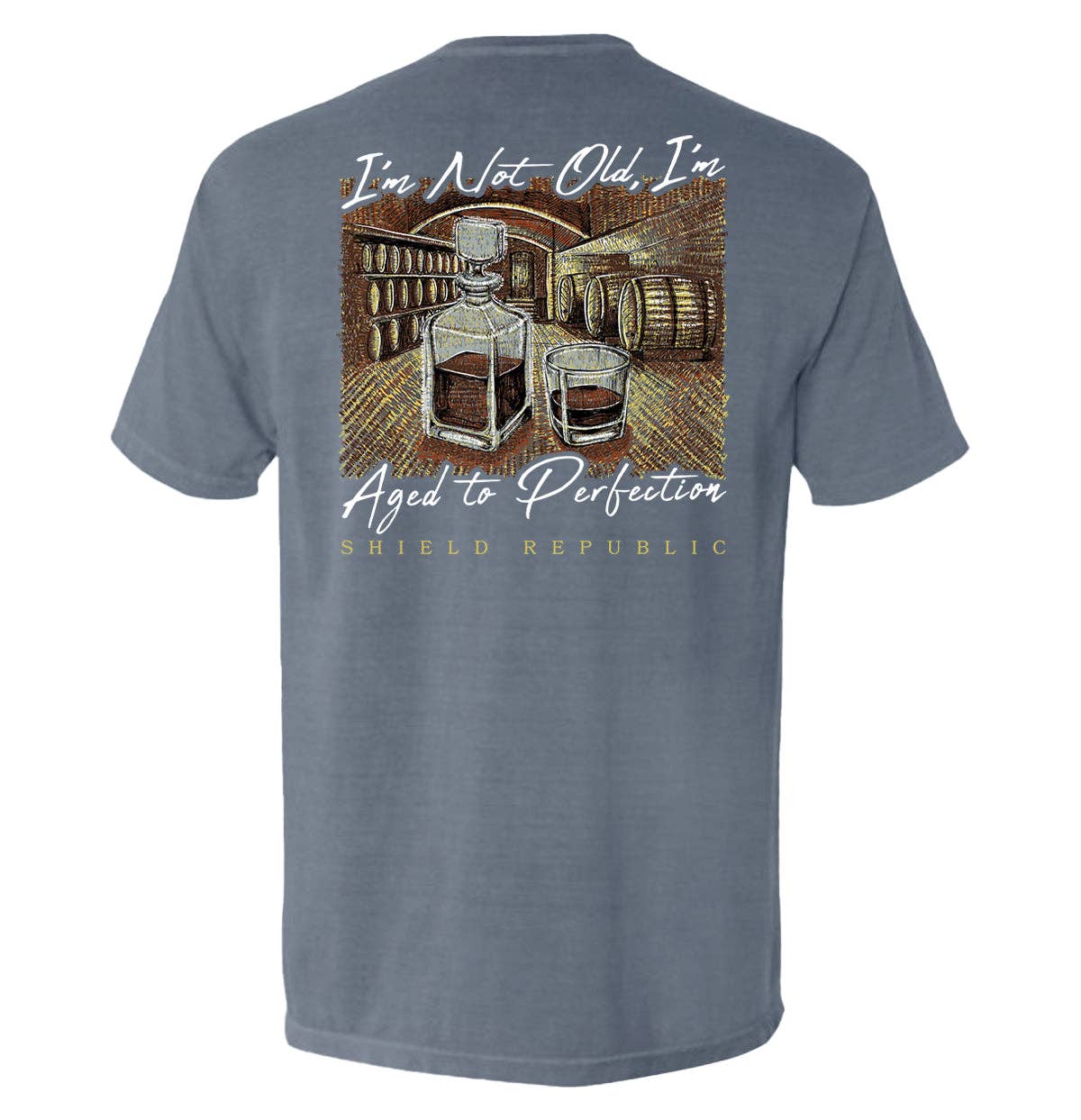 I'm Not Old, I'm Aged to Perfection Tee - Blue Jean