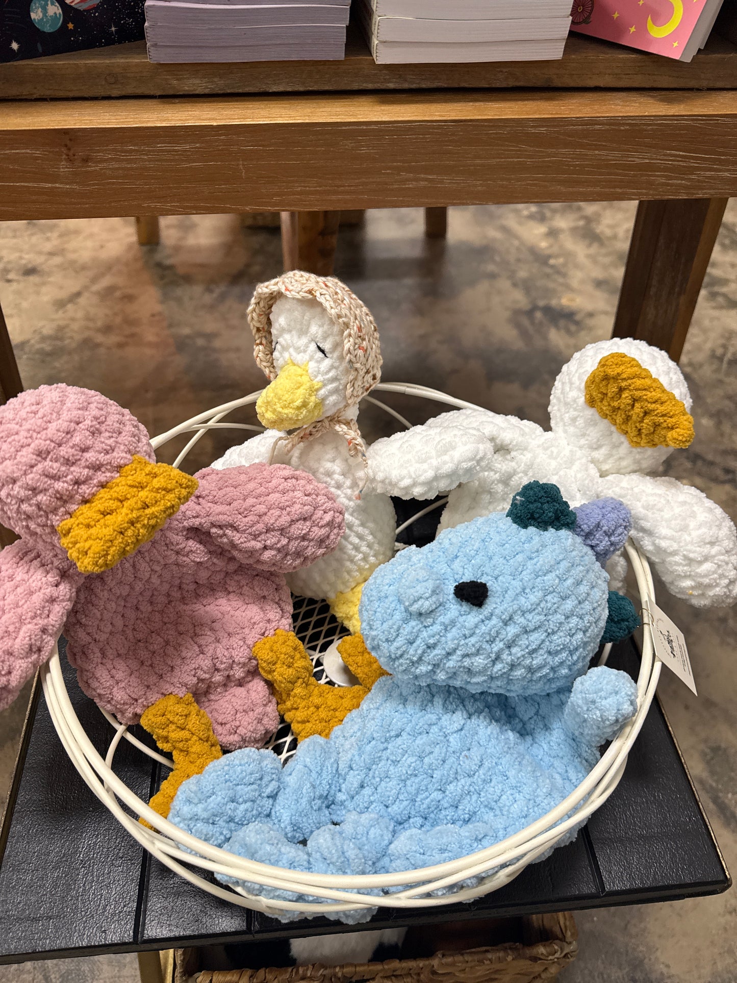 Crocheted Dinosaur - Blue