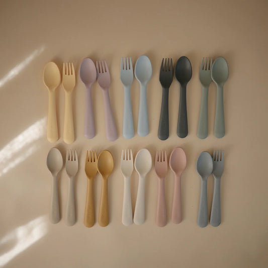 Mushie Fork and Spoon Set