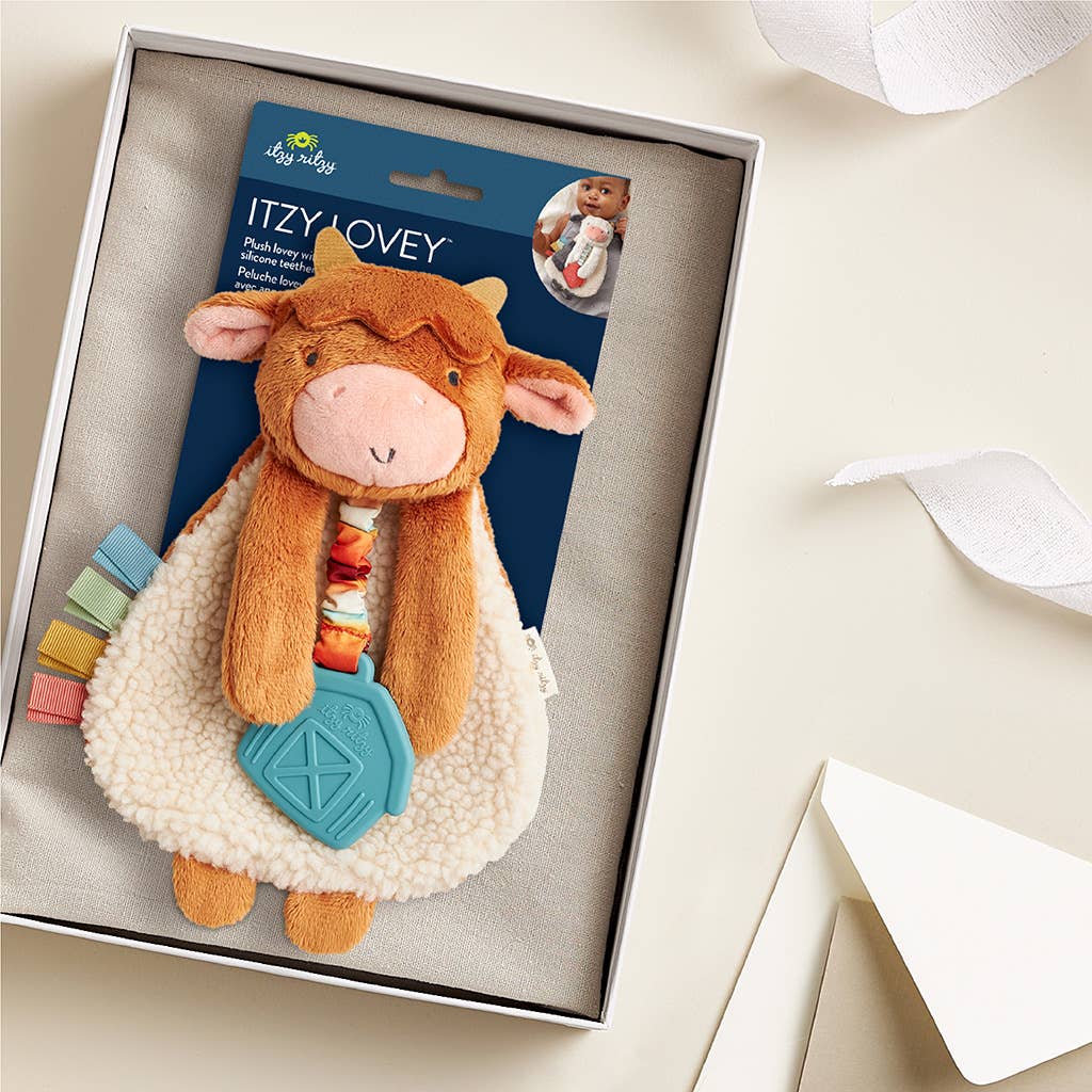 Itzy Friends Lovey Plush - Highland Cow