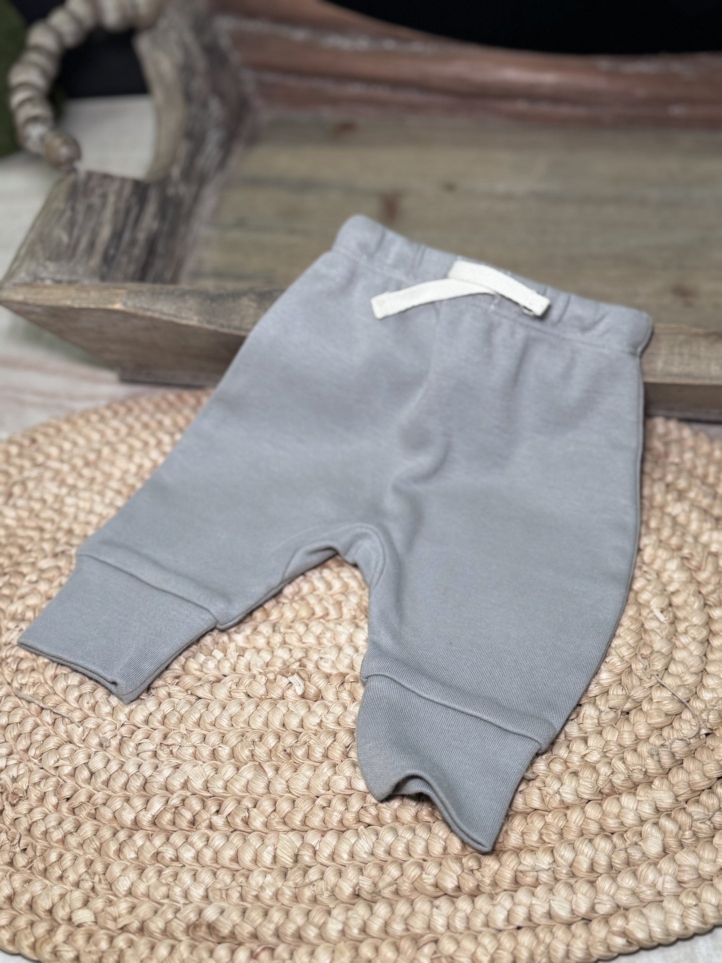 Drawstring Pant - Dusty Blue