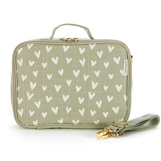 Lunch Box - Little Hearts Sage