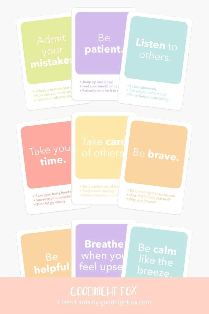 Mindfulness Flash Cards for Kids