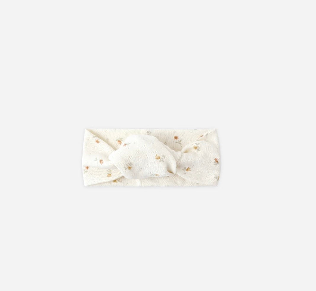Pointelle Knotted Headband - Petit Fleur