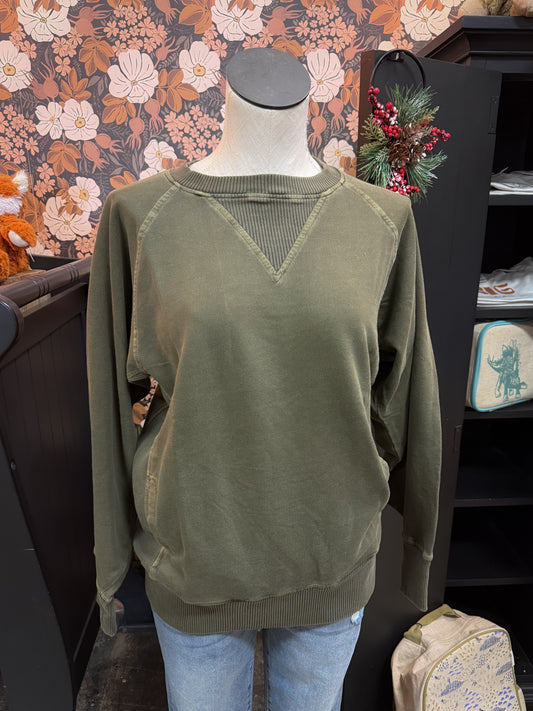 Pocket Sweater - Olive