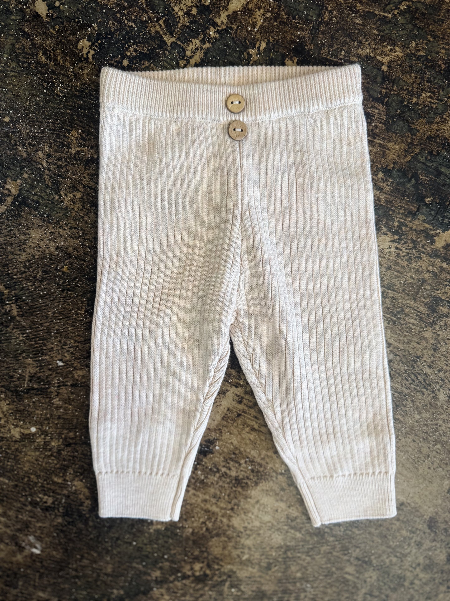 Rib Knit Legging - Heathered Oatmeal
