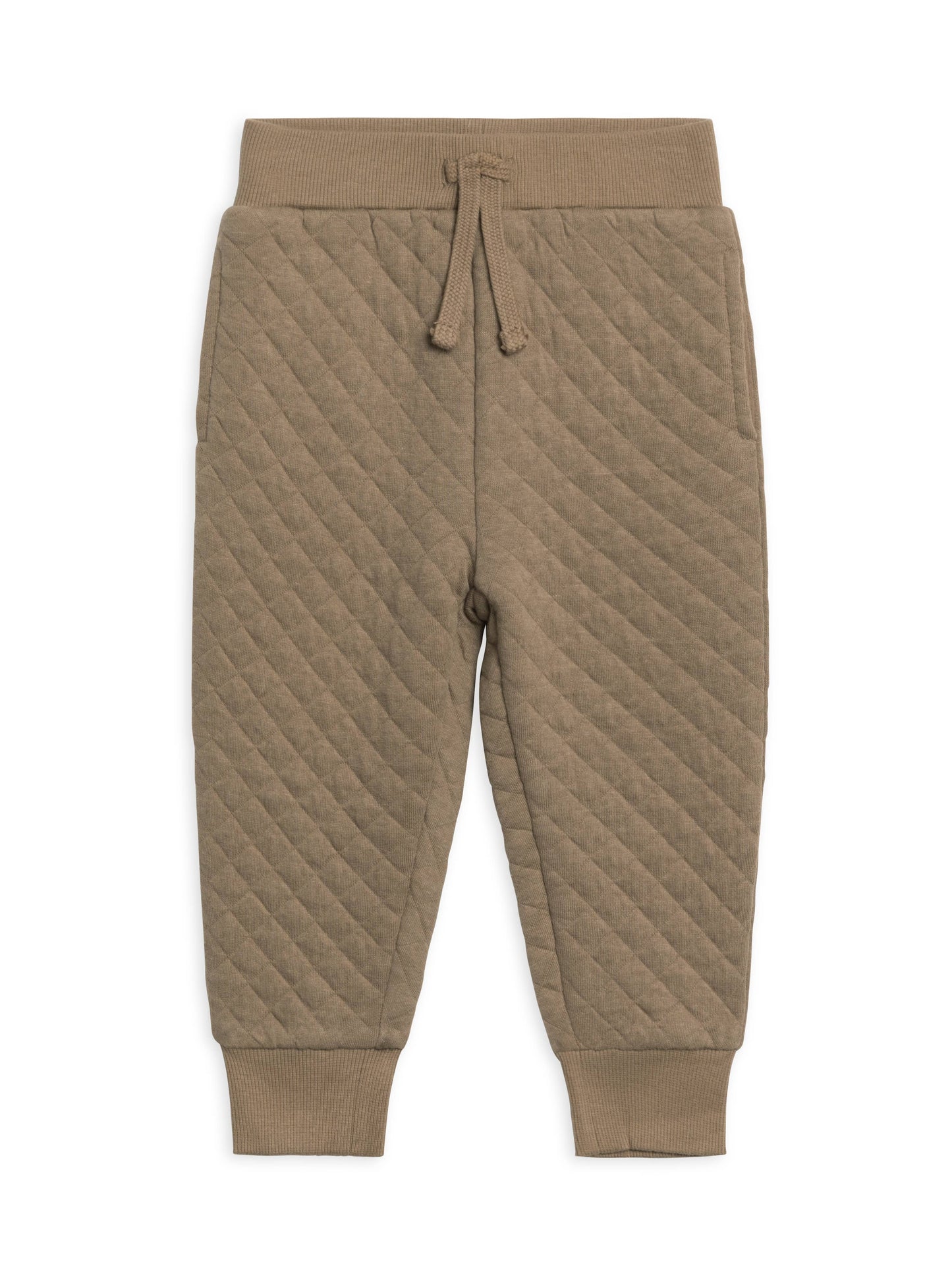 Hoyt Quilted Jacquard Jogger - Taupe