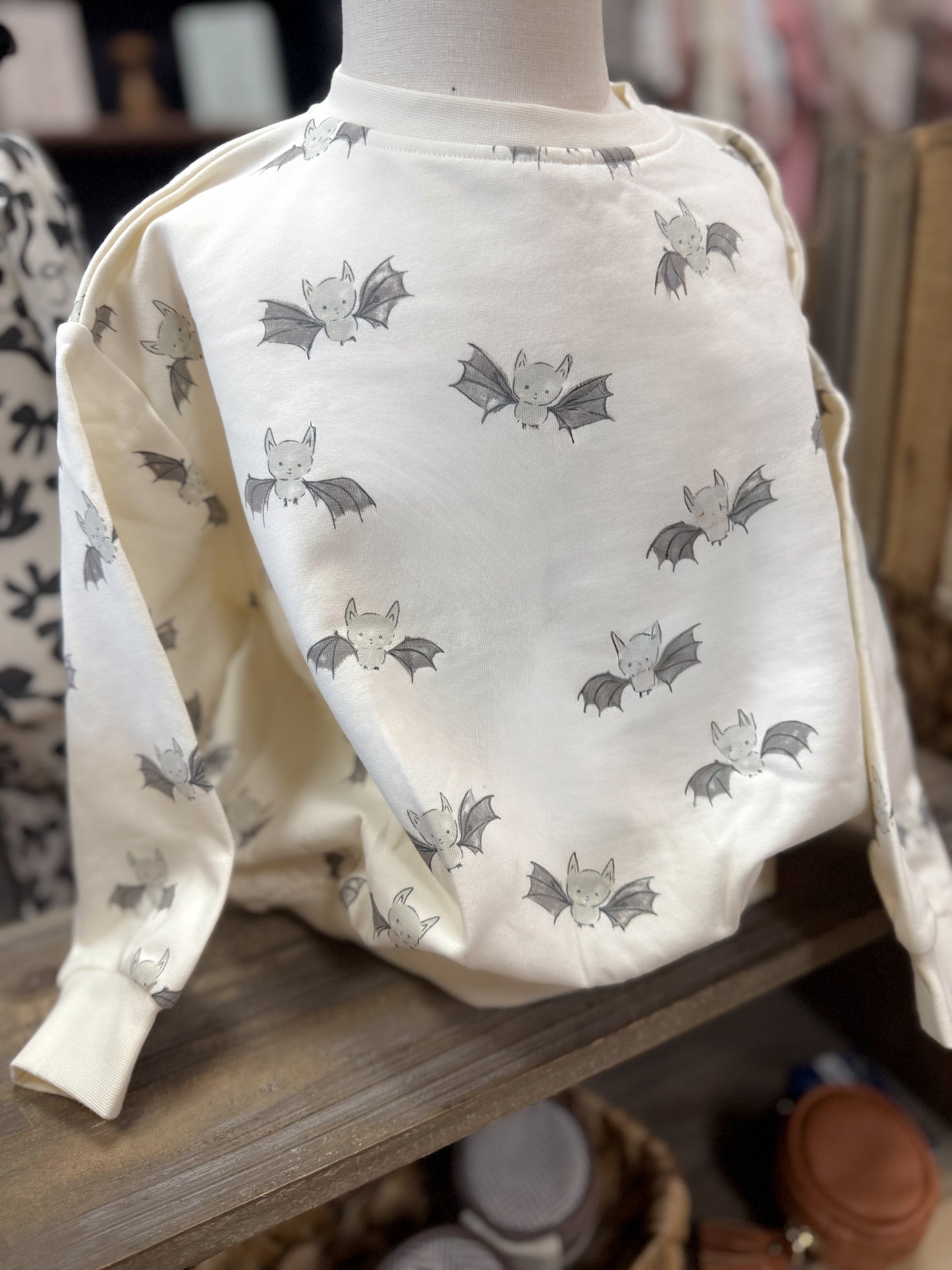 Relaxed Fleece Sweatshirt - Bats