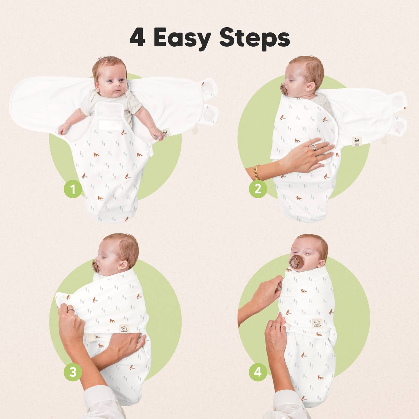 Zippy Baby Swaddles 0-3M - Forest Variations