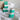 a group of small containers on a cloth