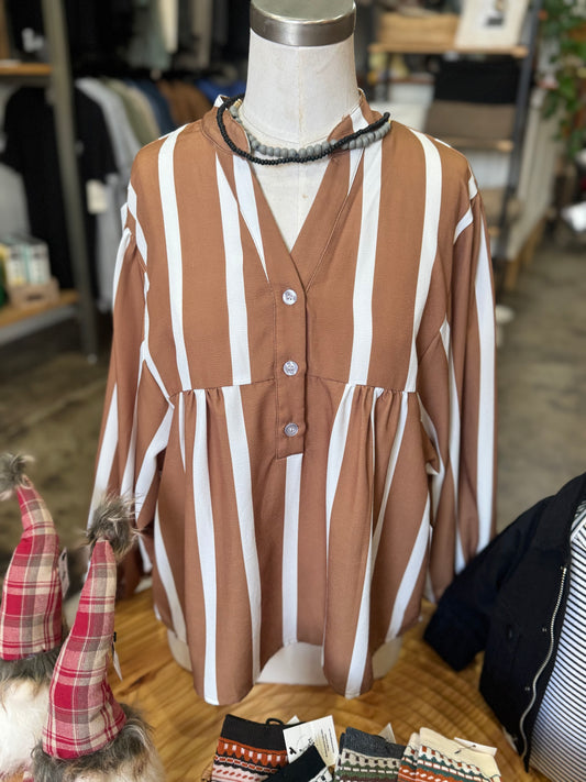 Striped Shirt - Mustard