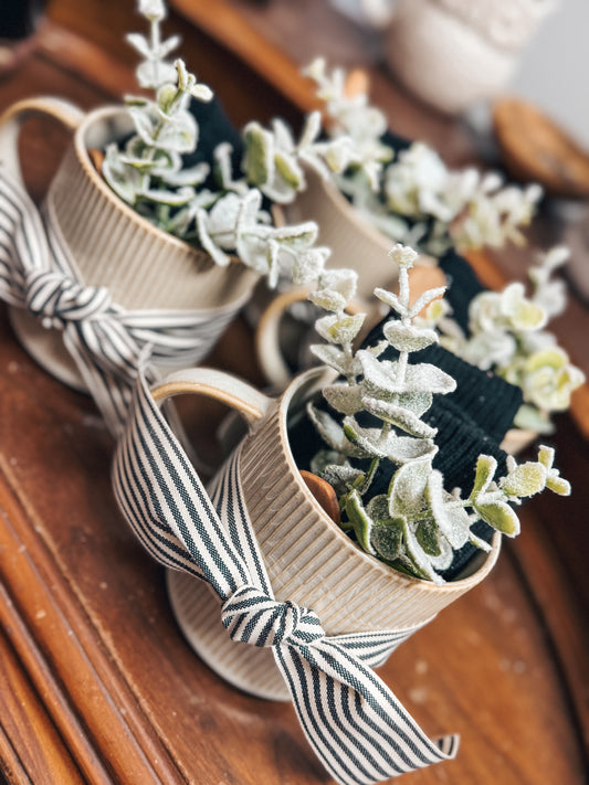 Mug Gift Set - Bonbon Beige Geometric Line