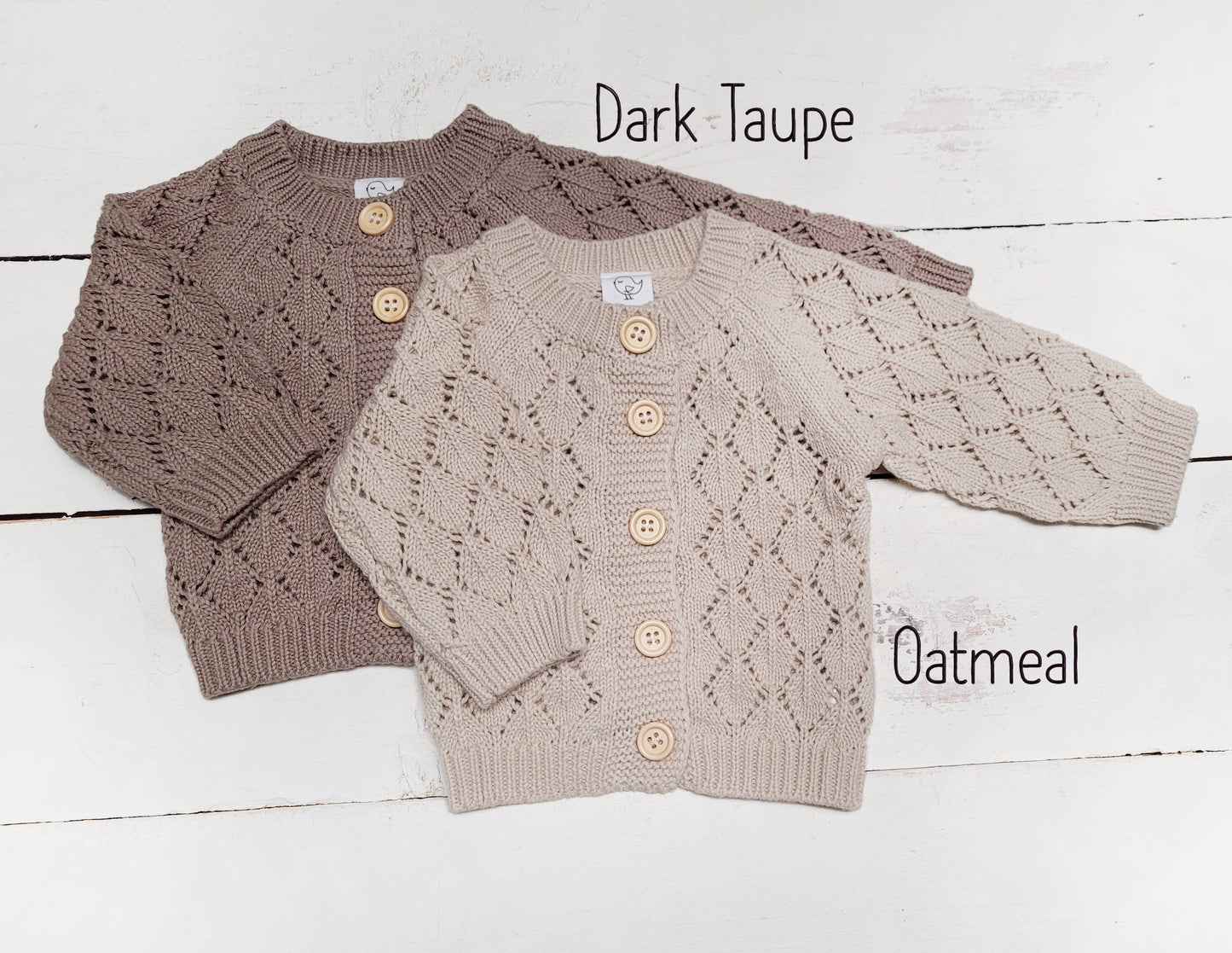 Knit Sweater Cardigan - Dark Taupe