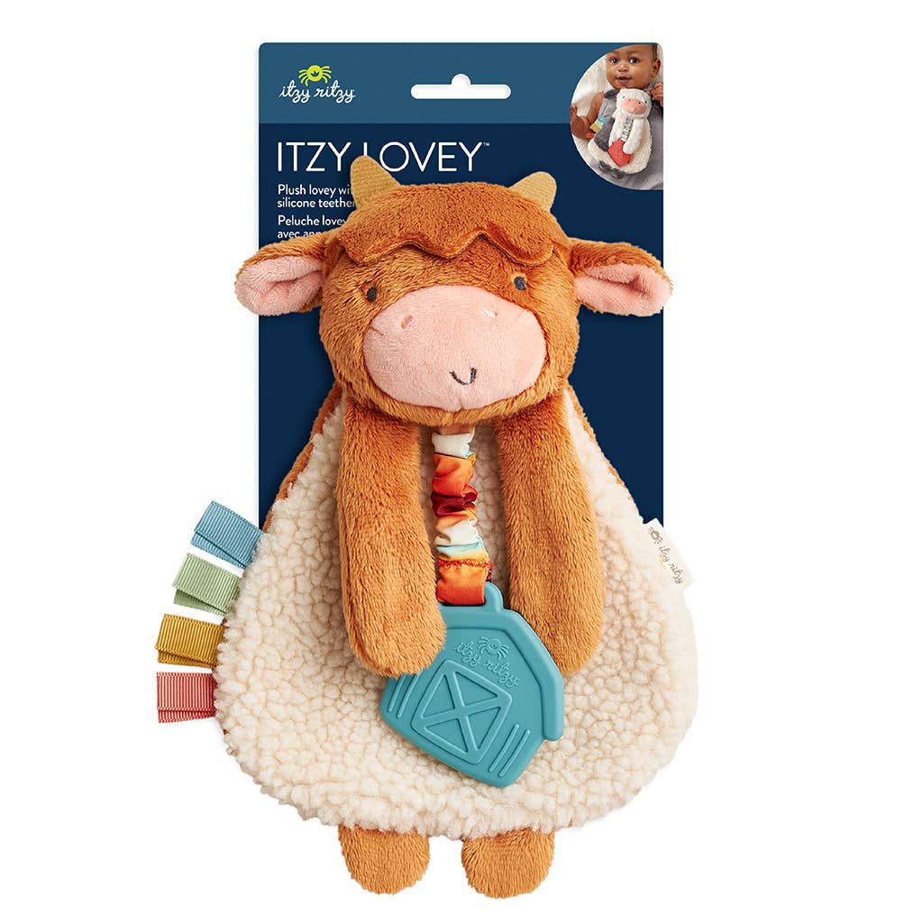 Itzy Friends Lovey Plush - Highland Cow