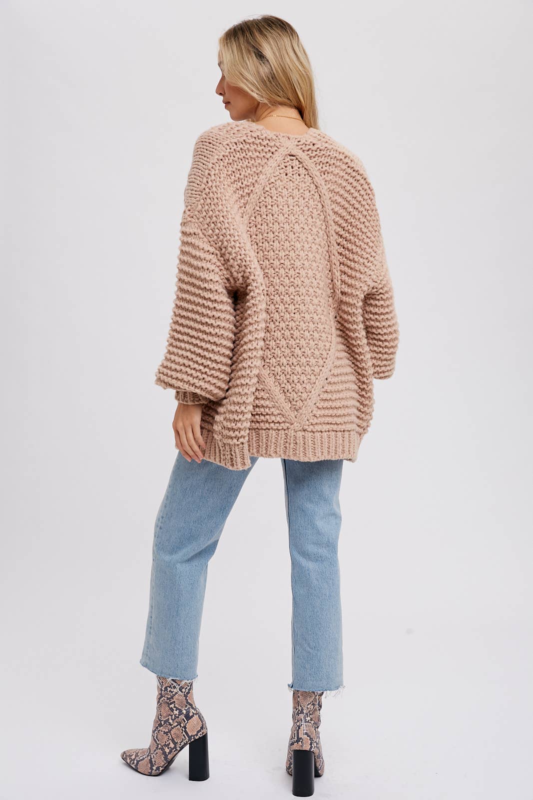 Chunky Cardigan - Latte