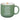 a green mug with white text on it