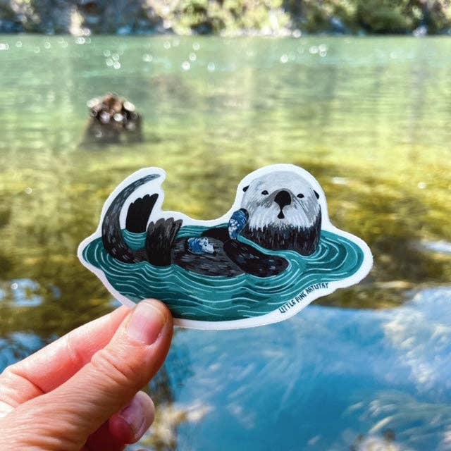 Sticker - Playful Otter