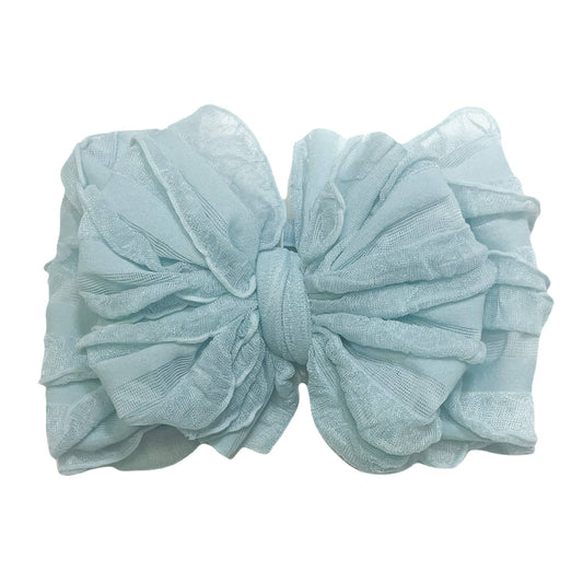 Ruffled Headband | Baby Blue