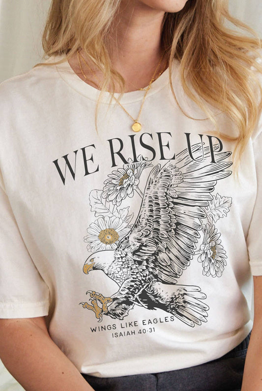 Mineral Graphic Tee - We Rise Up - Cream