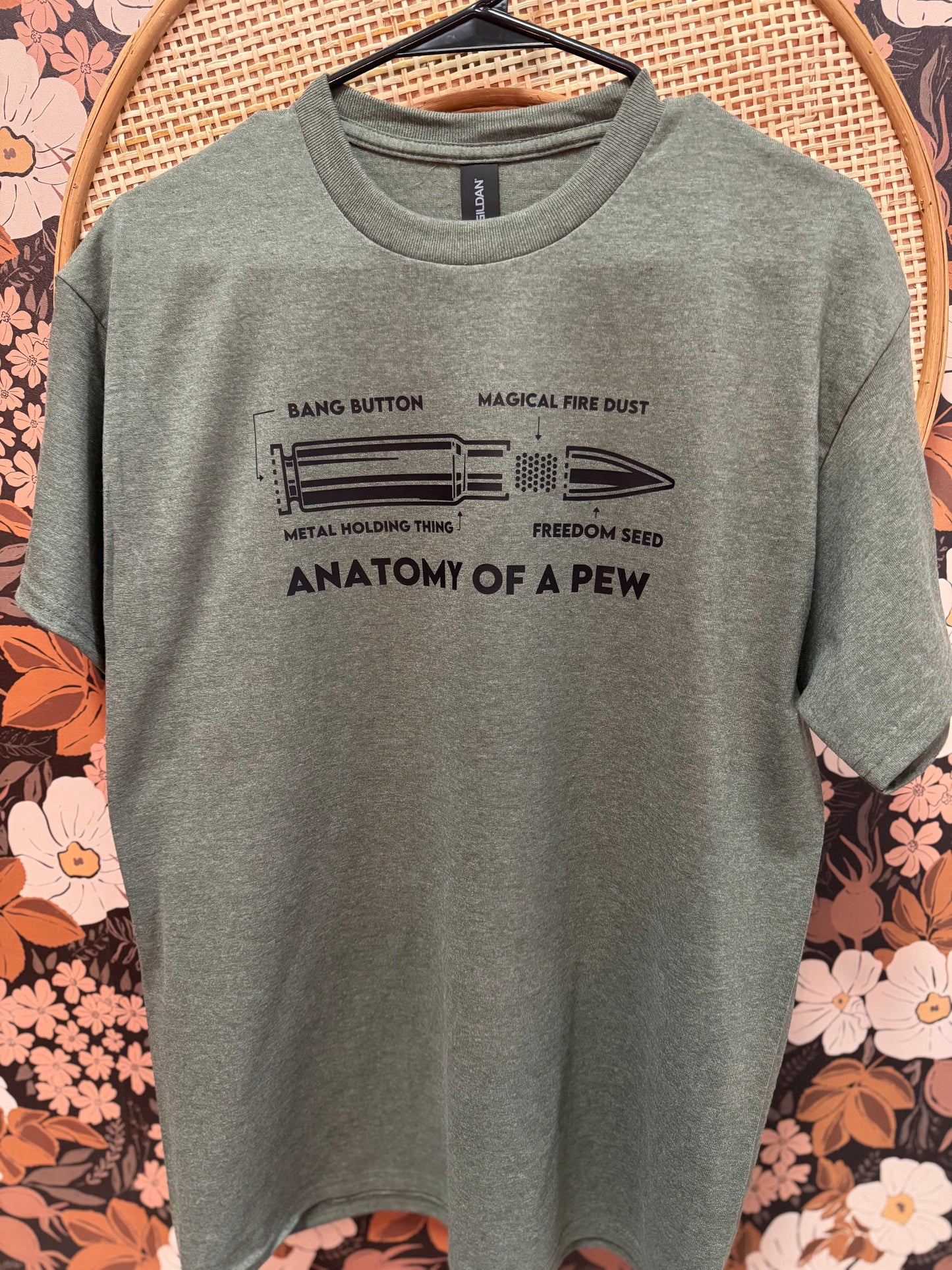 Anatomy of a Pew T-shirt