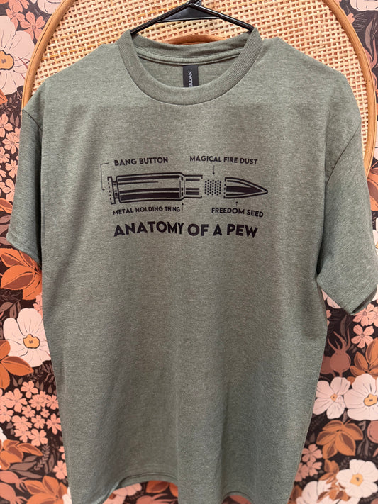 Anatomy of a Pew T-shirt